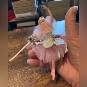 2004 Peppermint candy cane ballerina Barbie ornament